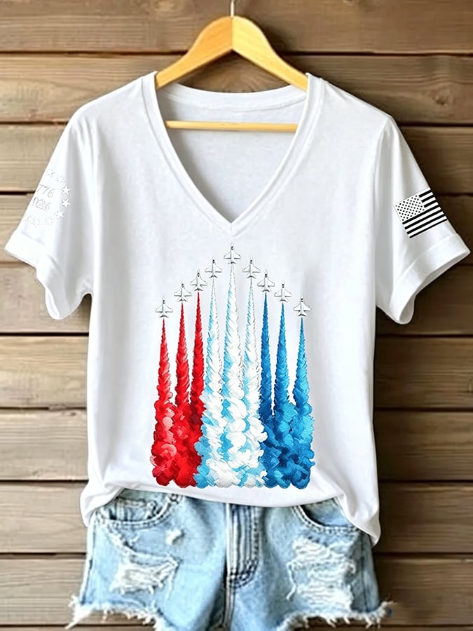 Women's Casual Print Short-Sleeve T-Shirt