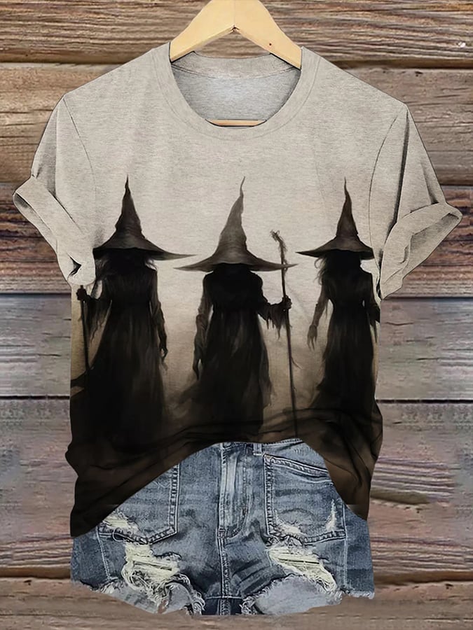 Women's Witch Print Shirt