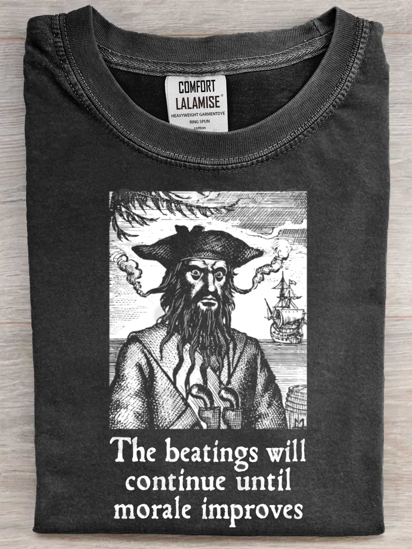 The Beatings Will Continue until Morale Improves Art Print Casual Short Sleeve T-shirt