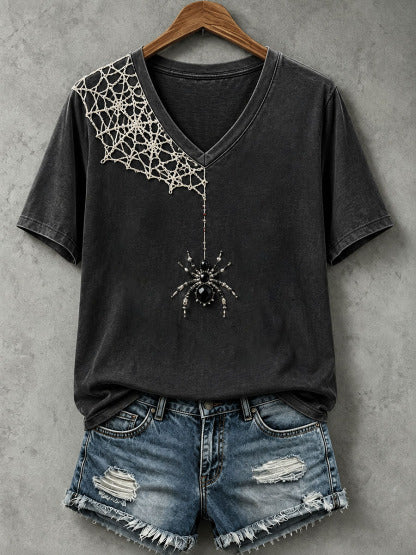 Women's Jewelry Art Spider T-Shirt