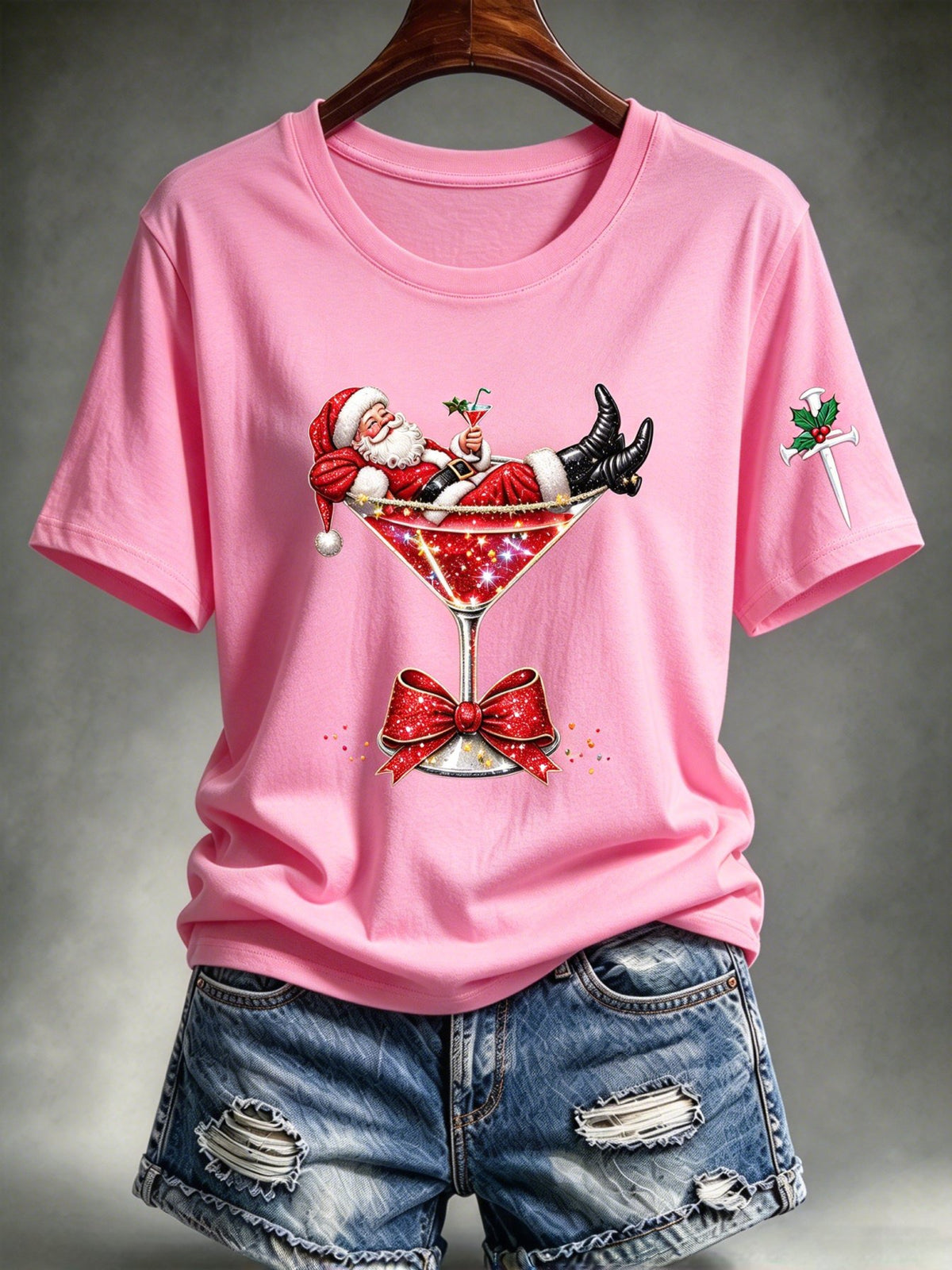 Women's Casual Christmas Print Top
