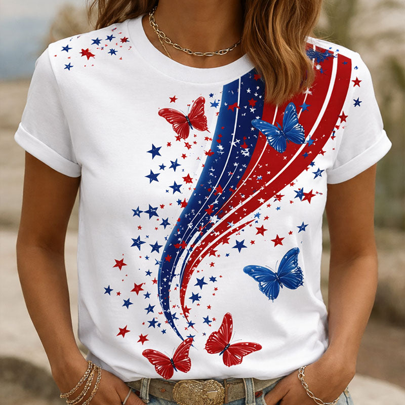 250th Anniversary Art Print Casual V-neck T-Shirt