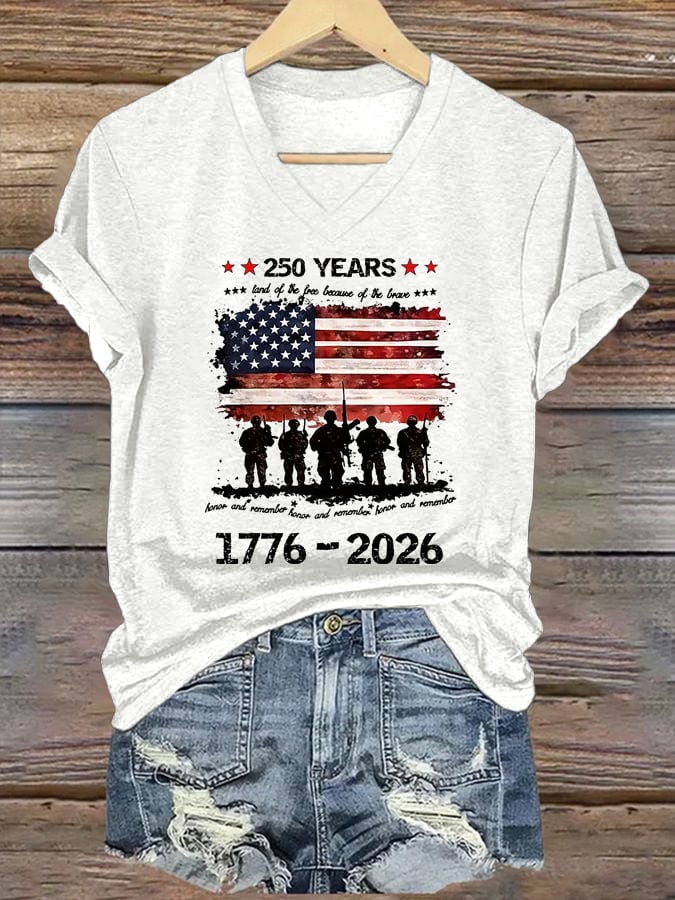 Women's Memorial Day Printed Short-Sleeve T-Shirt