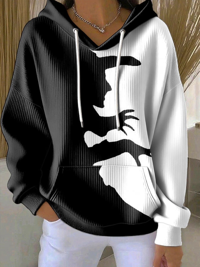 Women's Halloween Witch Print Casual Sweatshirt