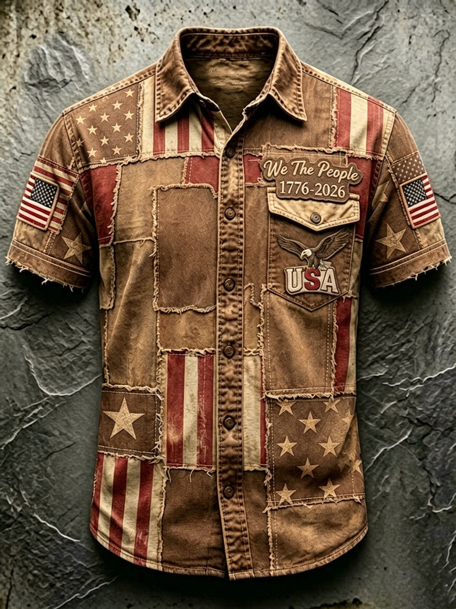 Men'S 250Th Anniversary National Print Shirt
