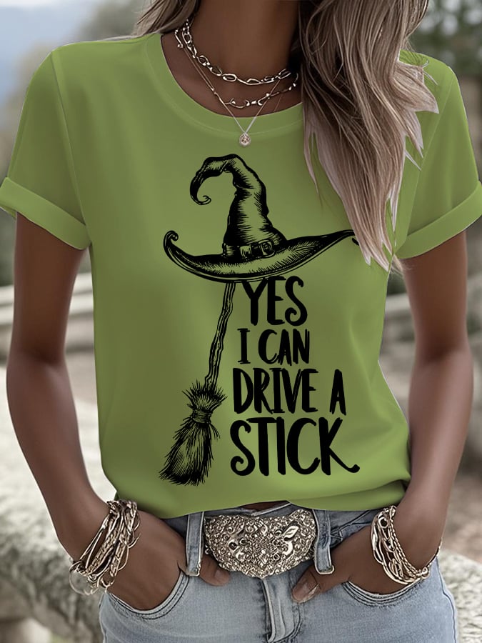🔥Buy 2 Get 10% Off🔥Women's Yes I Can Drive A Stick T-Shirt