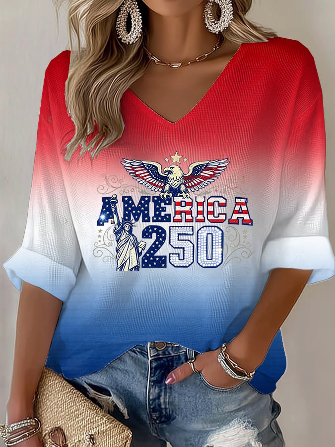 Women's American 250th Print T-Shirt