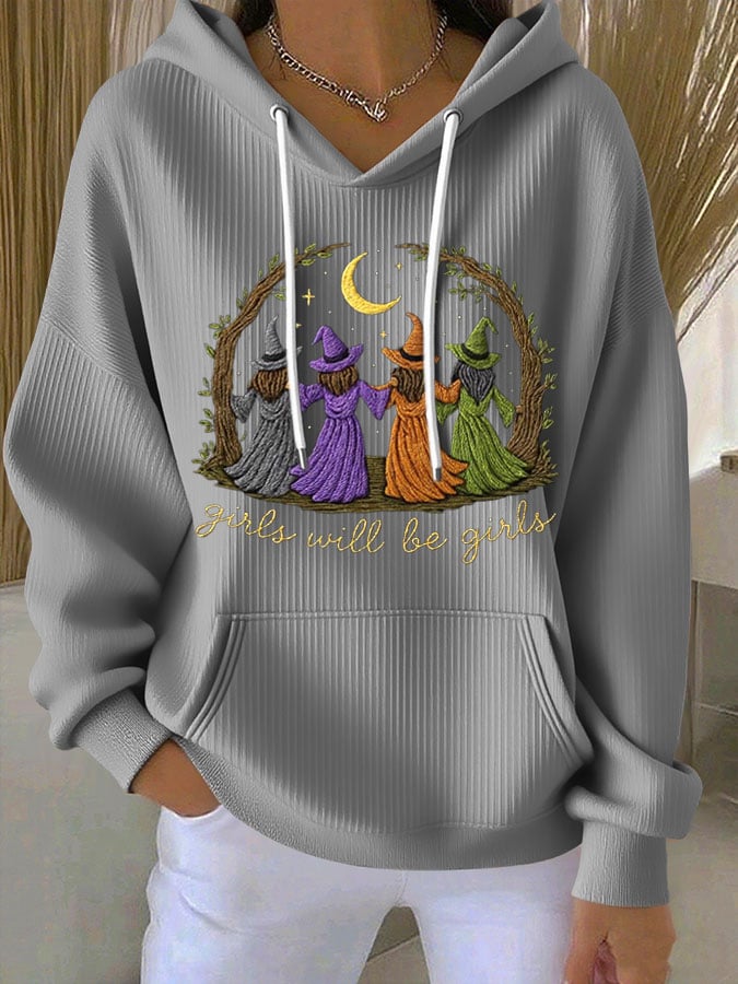 Women's Halloween Print Casual Hoodie