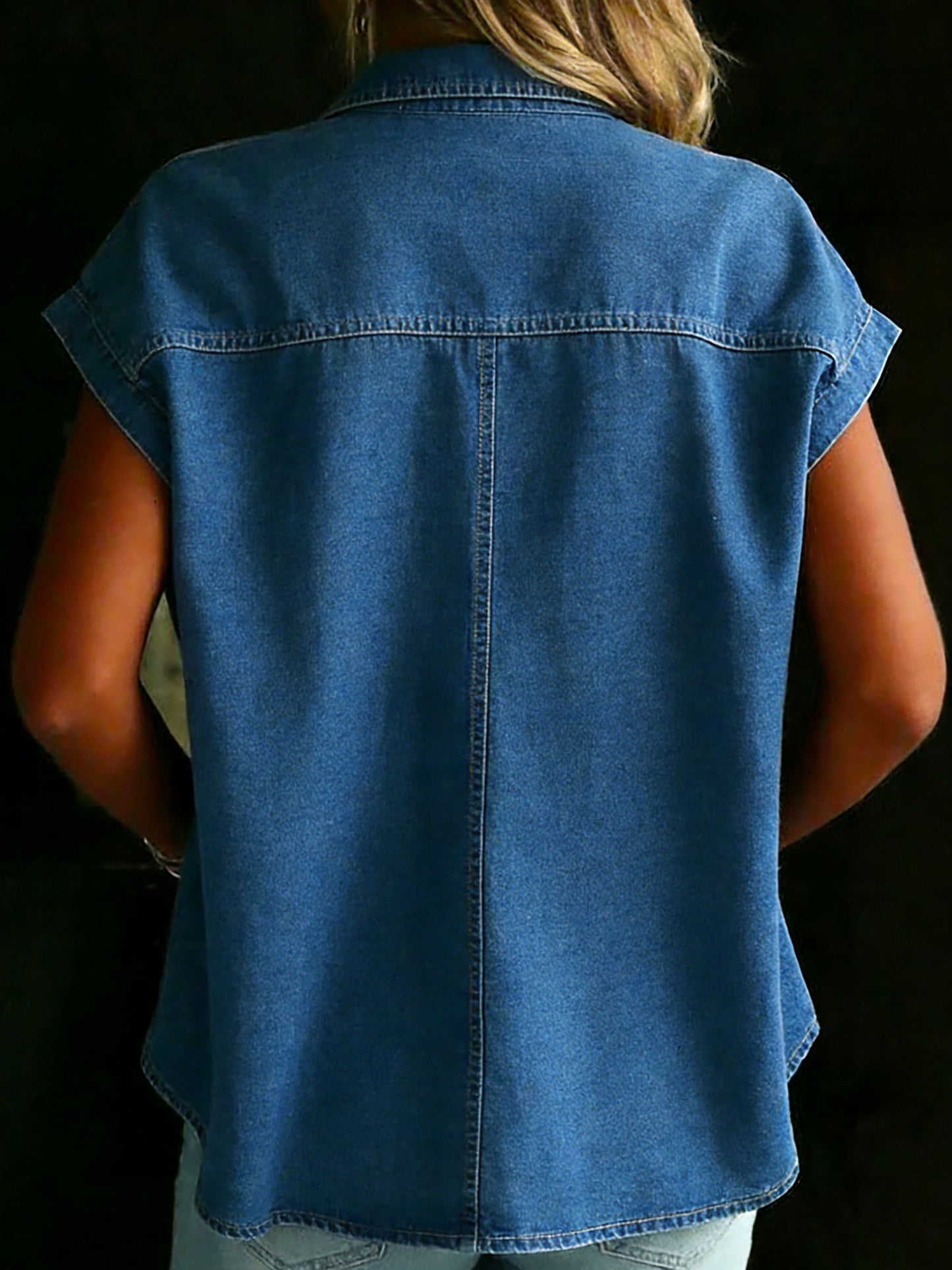 Women's Casual Denim Cotton Shirt