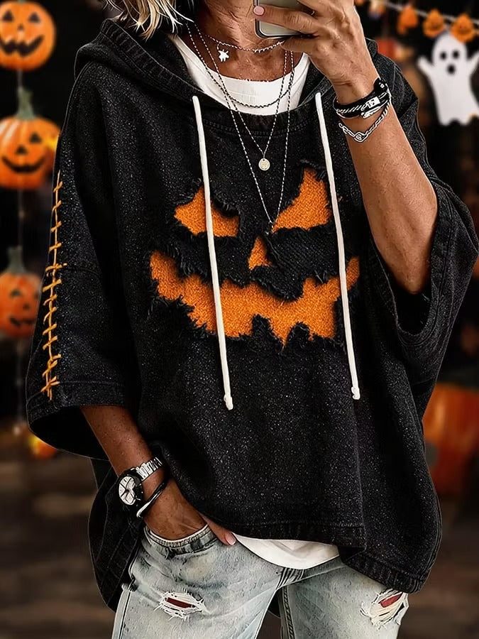 Women'S Halloween Print Hoodie
