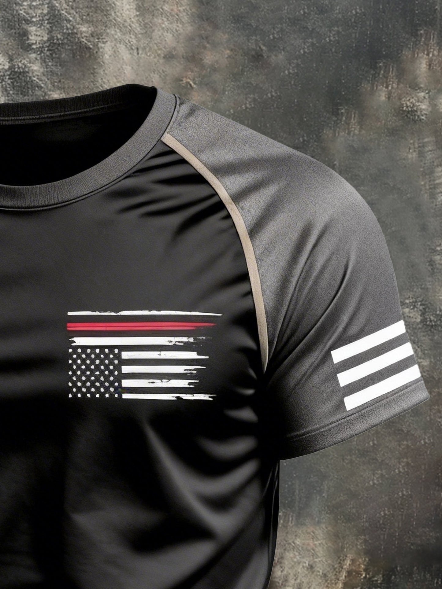 Men's Vintage Patriot Raglan Short Sleeve Top