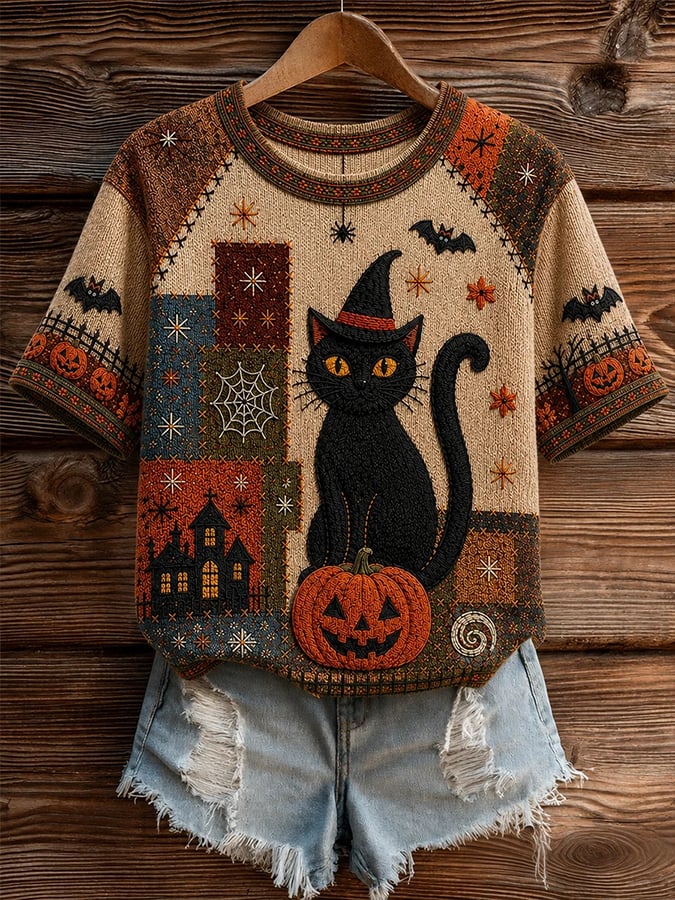 Women'S Halloween Print Casual Top