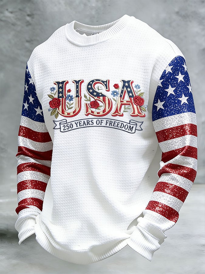 Men's 250th Anniversary Printed Waffle T-Shirt