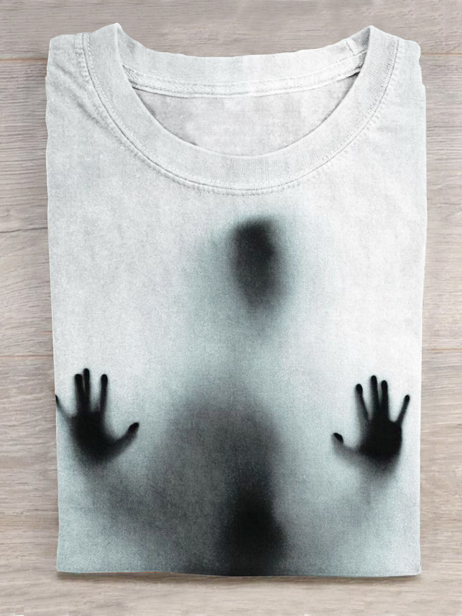 Scary Figure Art Print Casual T-shirt