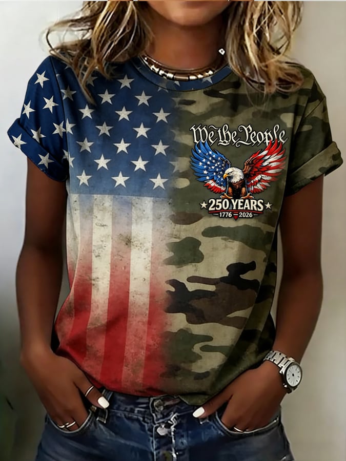 Women's American 250th Anniversary Print T-Shirt