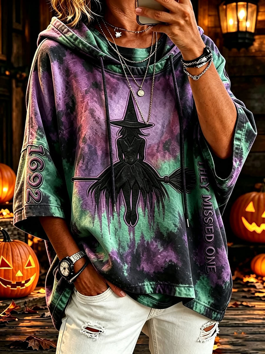 Ladies Halloween Witch Loose Hoodie