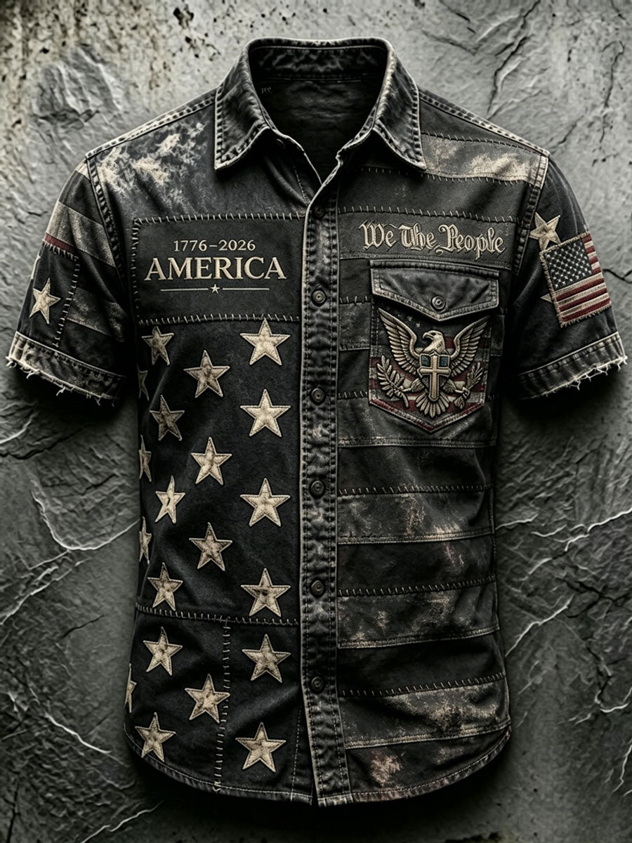 Men'S 250Th Anniversary National Faith Print Shirt