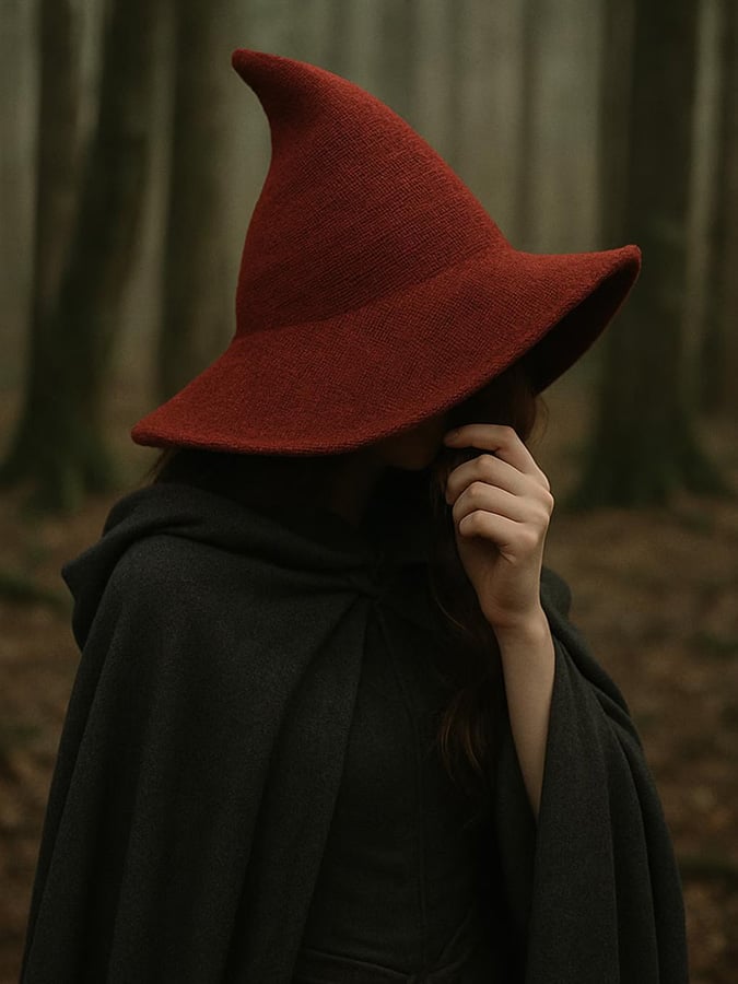 🔥HOT SALE🔥Halloween wool knitted witch hat