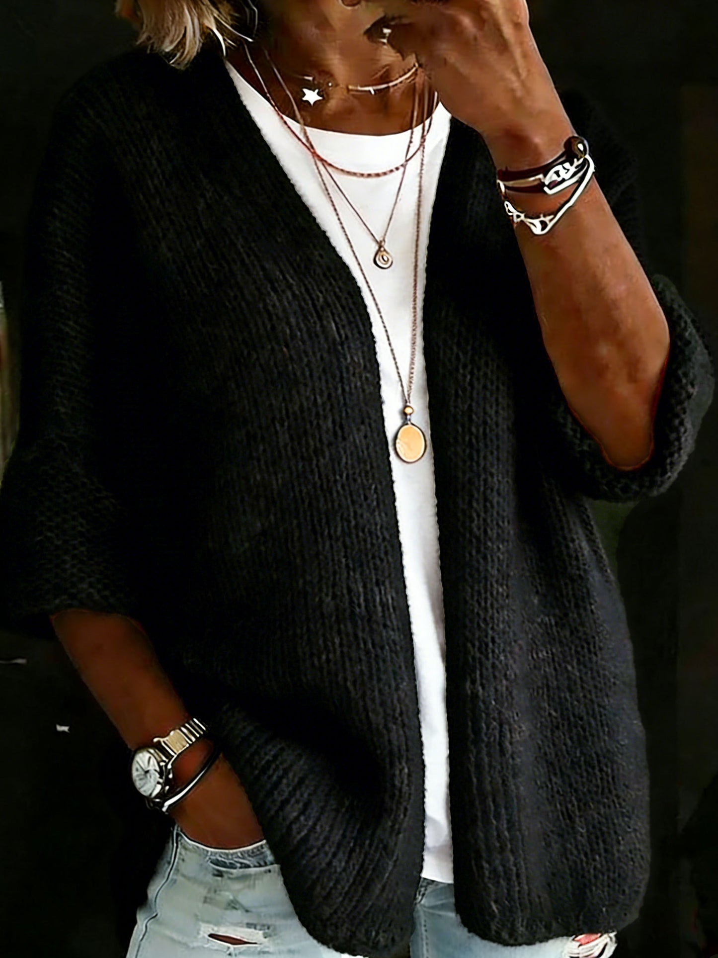 Casual Long Sleeve Sweater Cardigan
