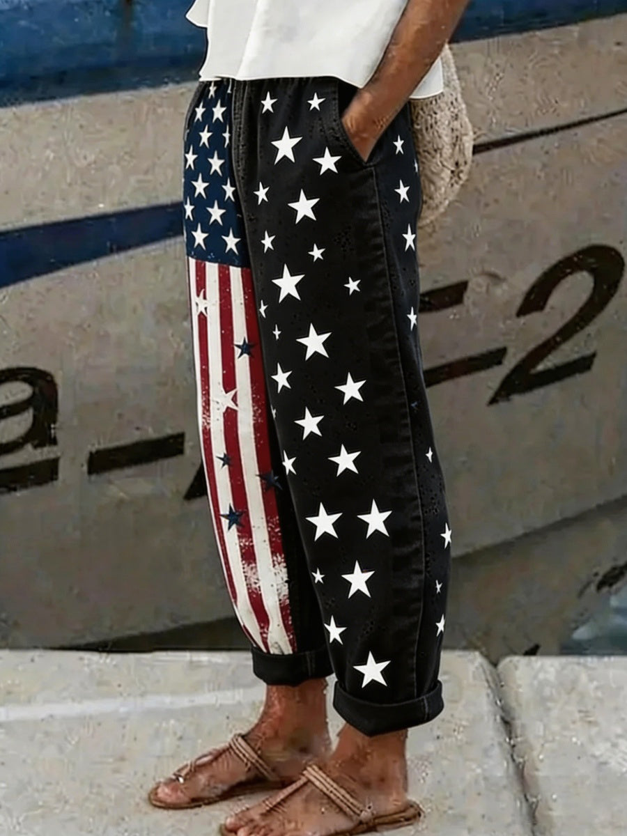 🔥Buy 3 Get 10% Off🔥U.S. 250th Anniversary Linen Trousers