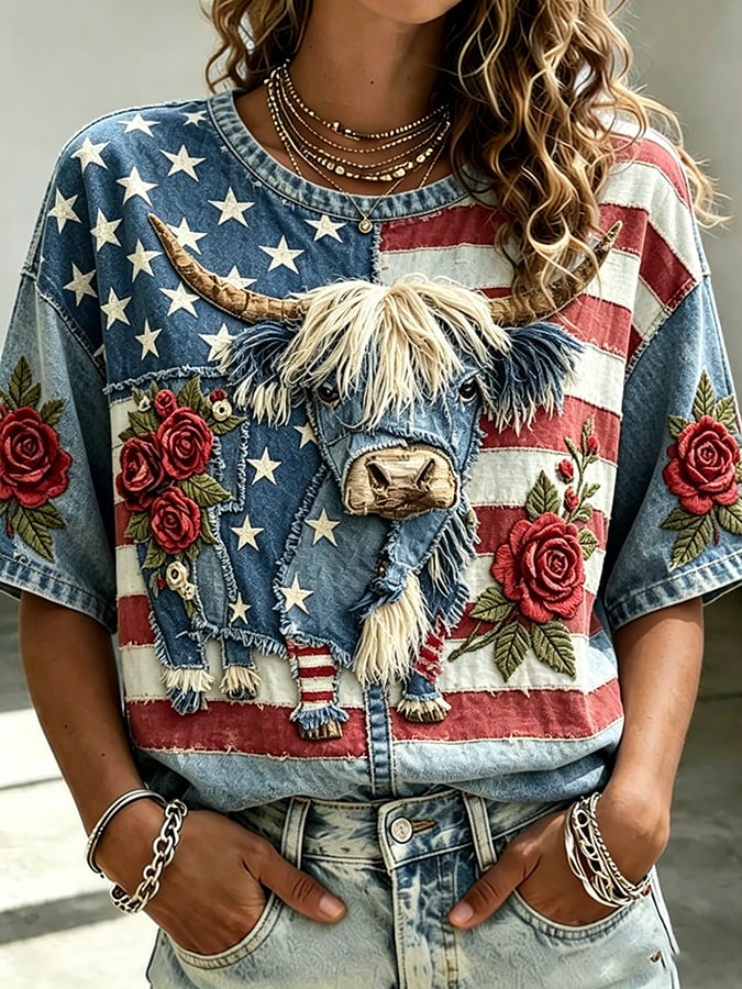 Women's American 250th Print T-Shirt