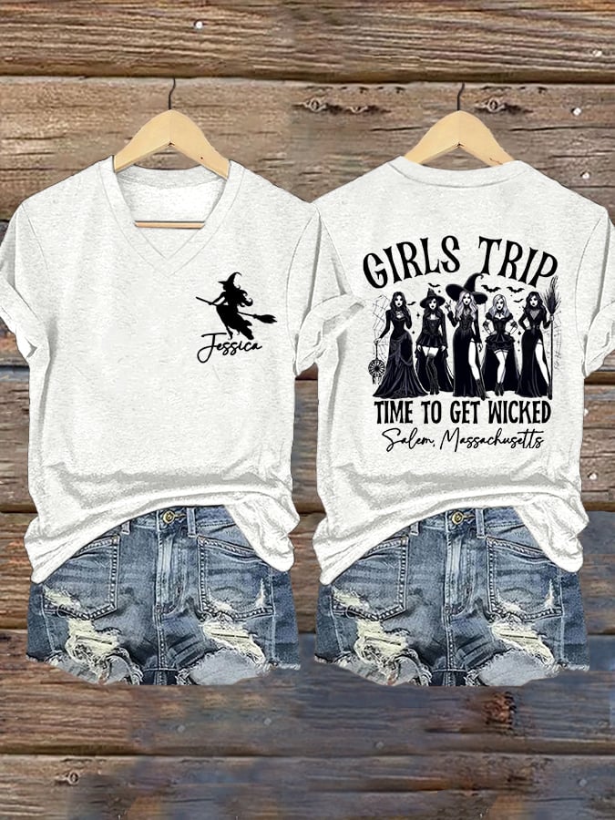 Women's Halloween Print T-Shirt