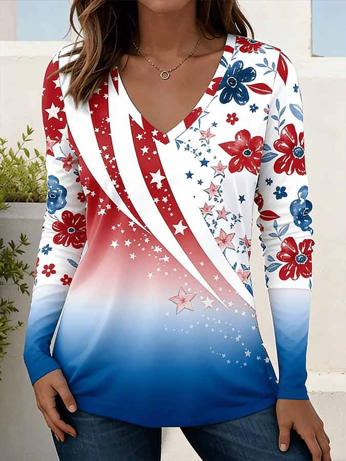 Women's 250th Anniversary Printed Casual T-shirt
