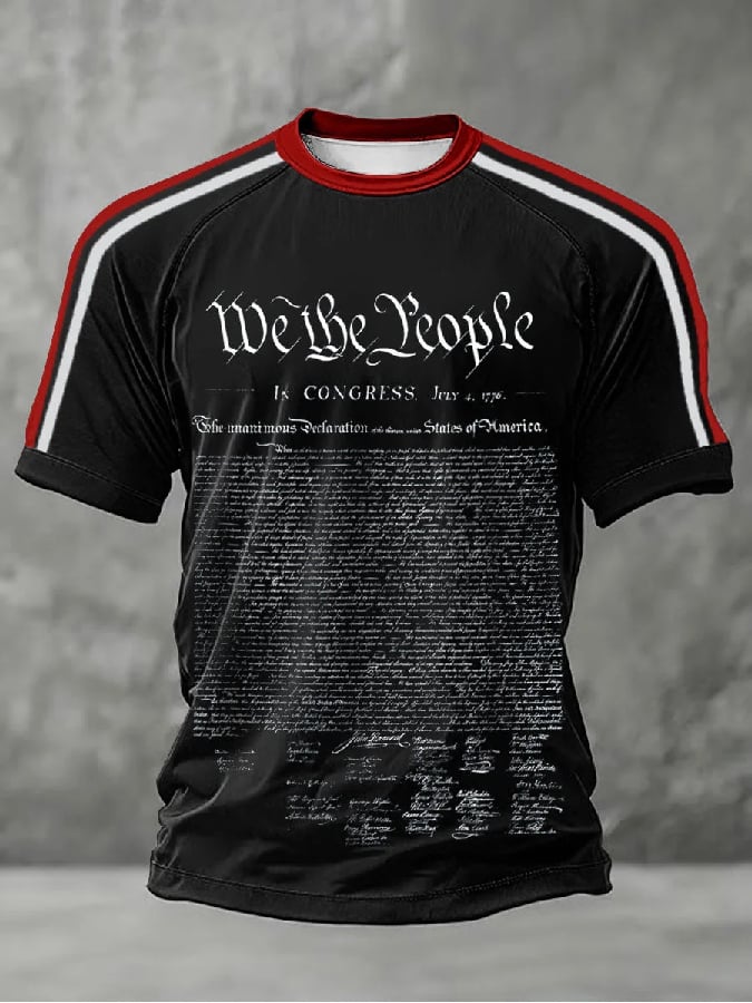 Men's Retro USA 250th Anniversary Print T-Shirt