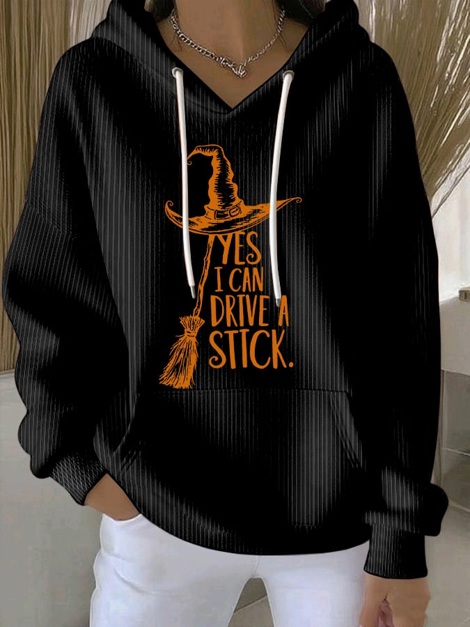🔥Buy 2 Get 10% Off🔥Women's Yes I Can Drive A Stick Print Casual Sweatshirt