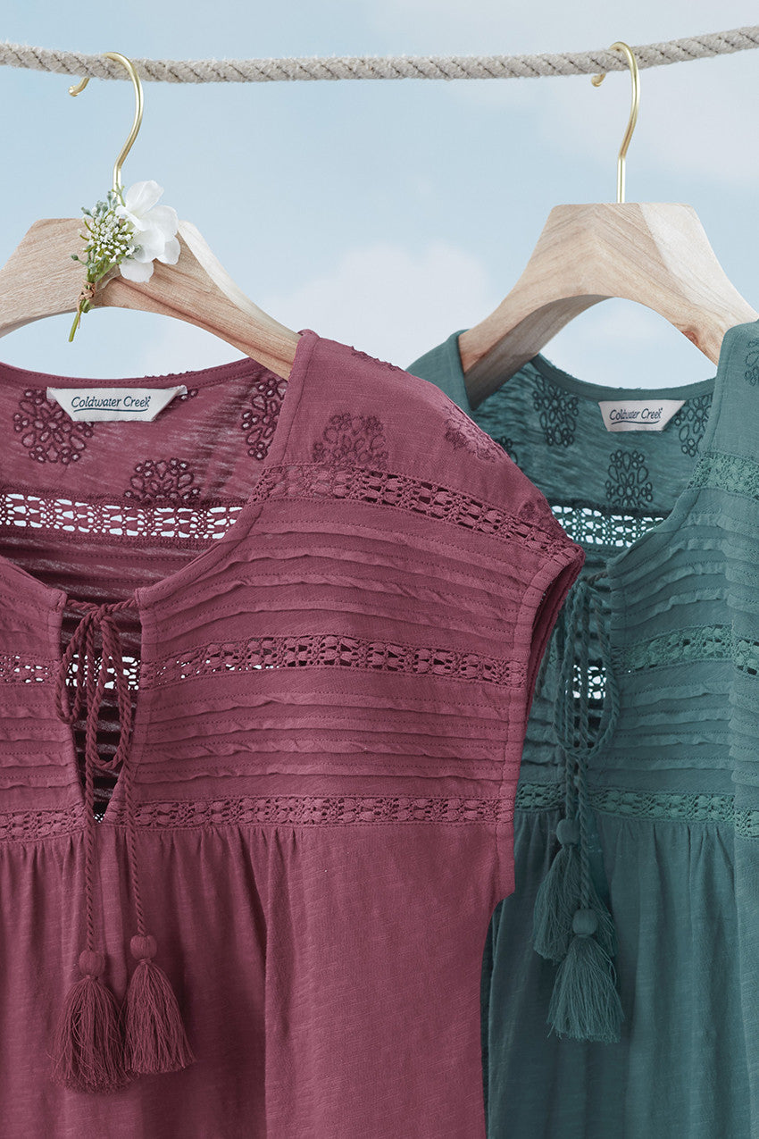 Ayla Lace Trim Tee