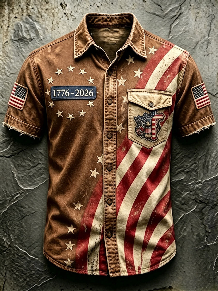 Men'S 250Th Anniversary National Faith Print Shirt
