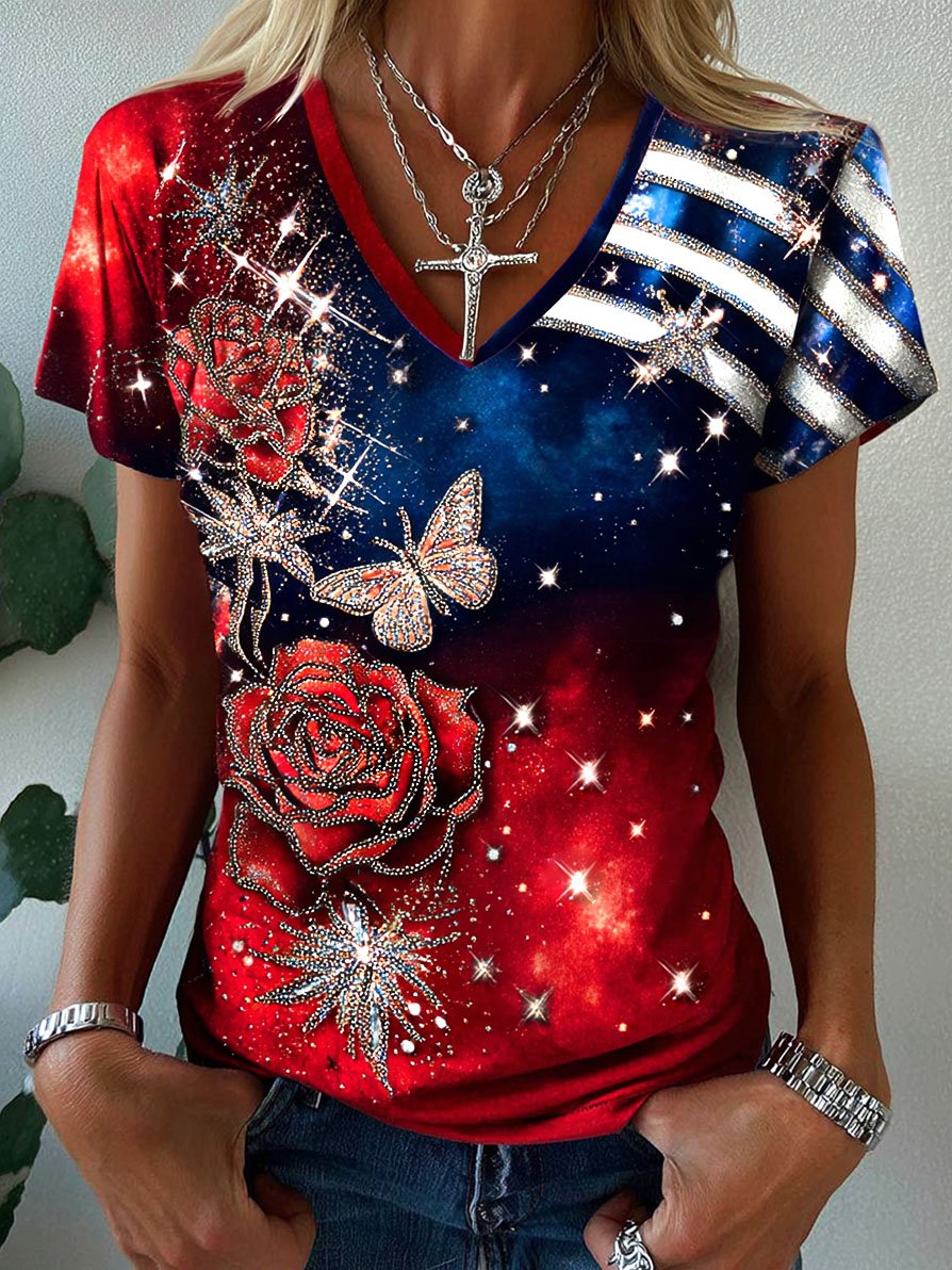 Women's Vintage Faith American Founding 250th Anniversary Short-Sleeved T-Shirt