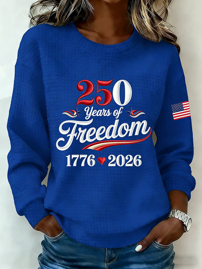 Women's Vintage America 250th Anniversary Print Top