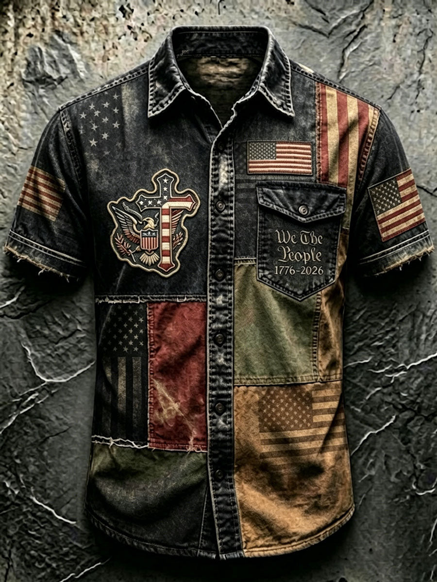 Men'S 250Th Anniversary National Faith Print Shirt