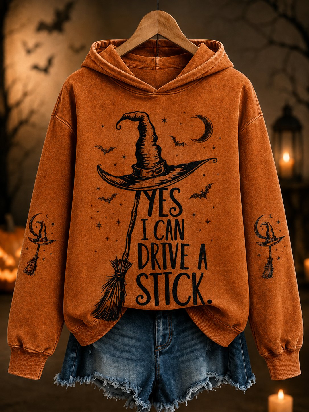 Women's Halloween Print Hoodie