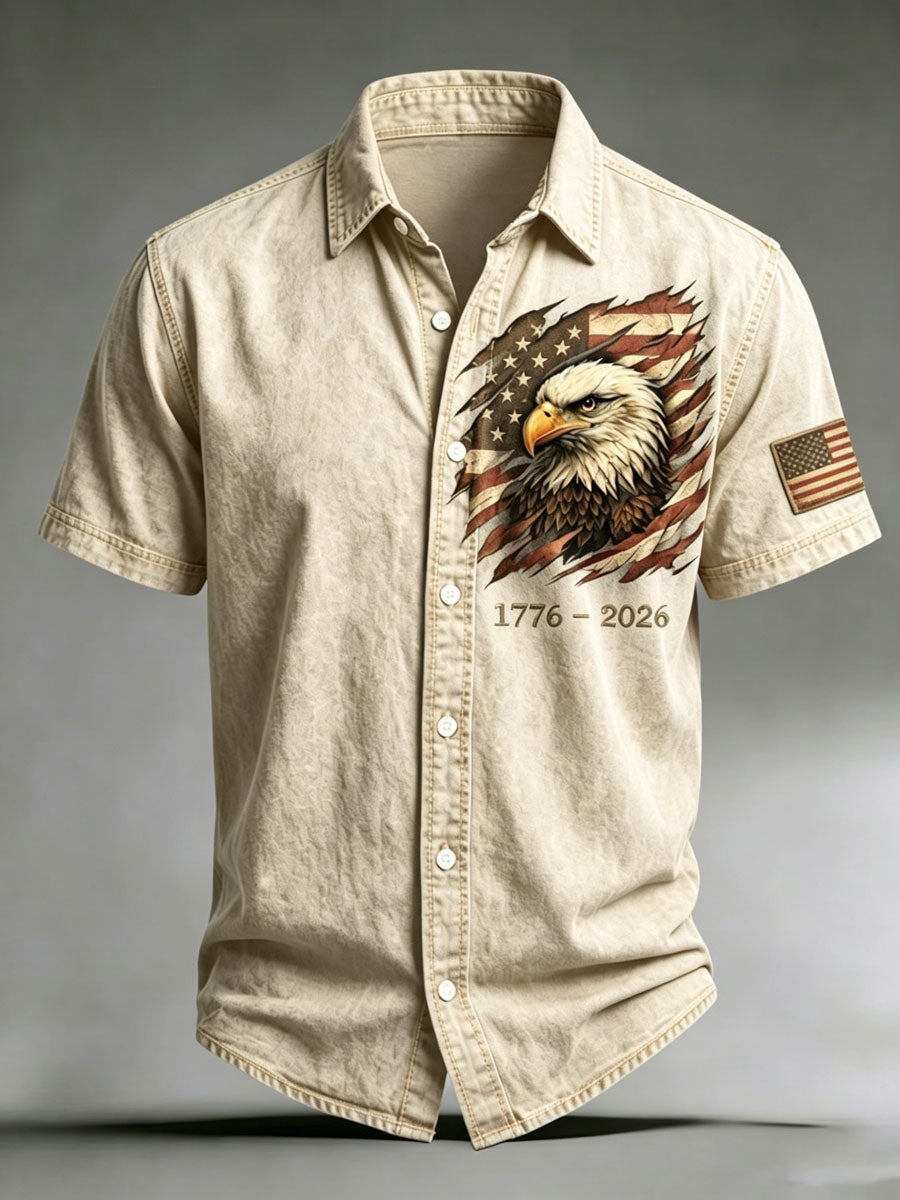 Men'S 250Th Anniversary National Print Shirt