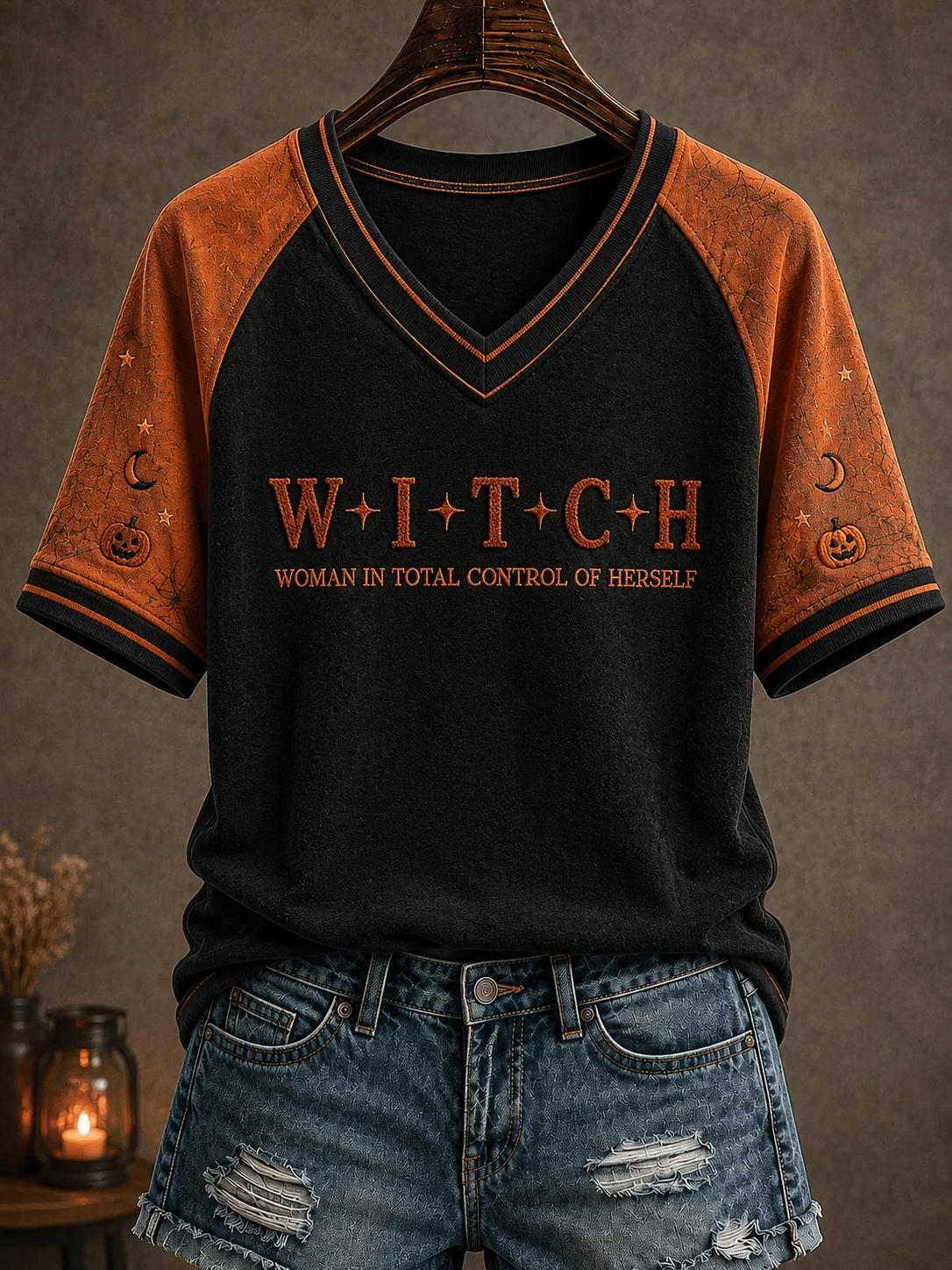 Women's Halloween Print T-shirt