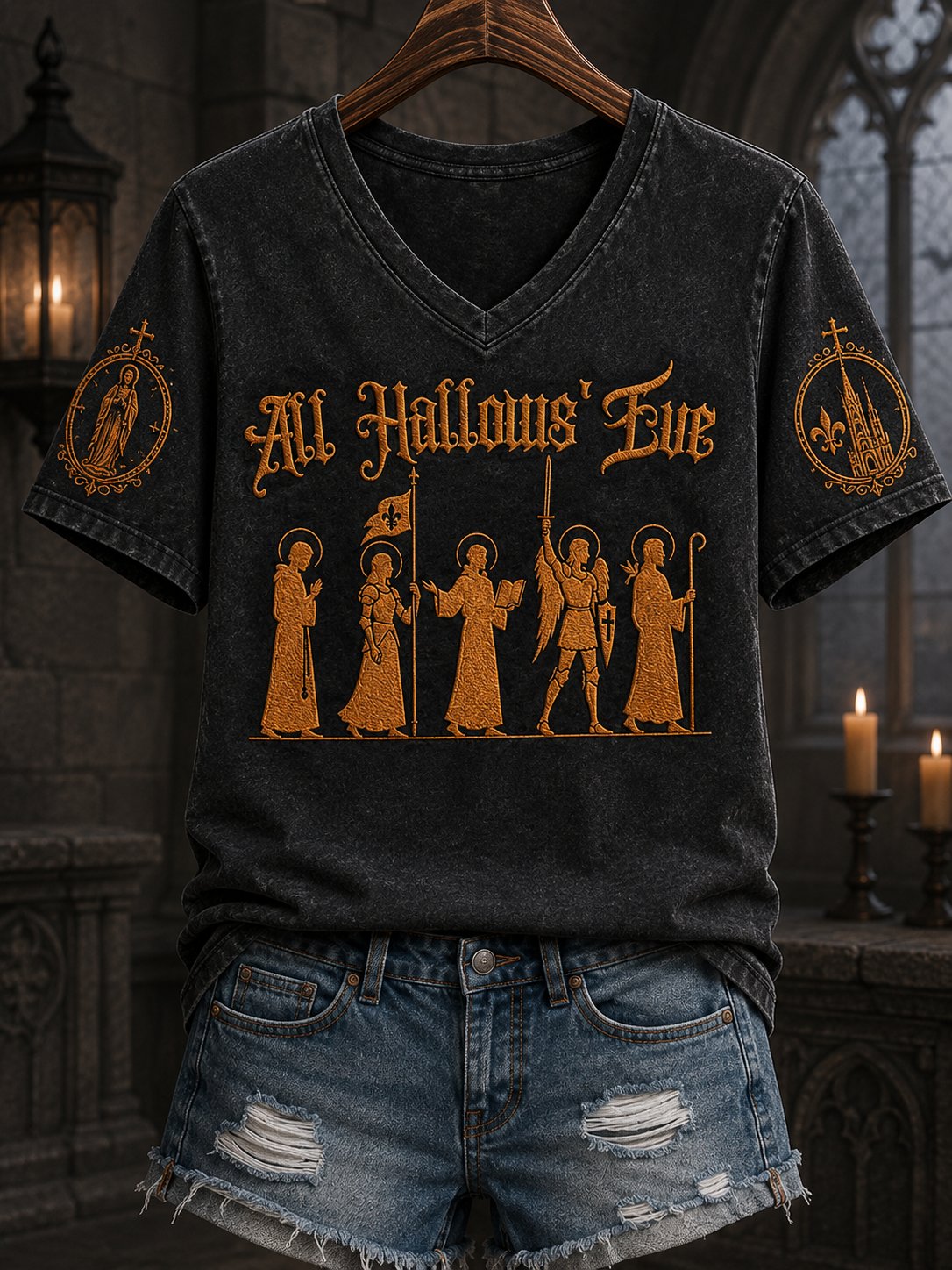Women's All Hallows' Eve Print Tee