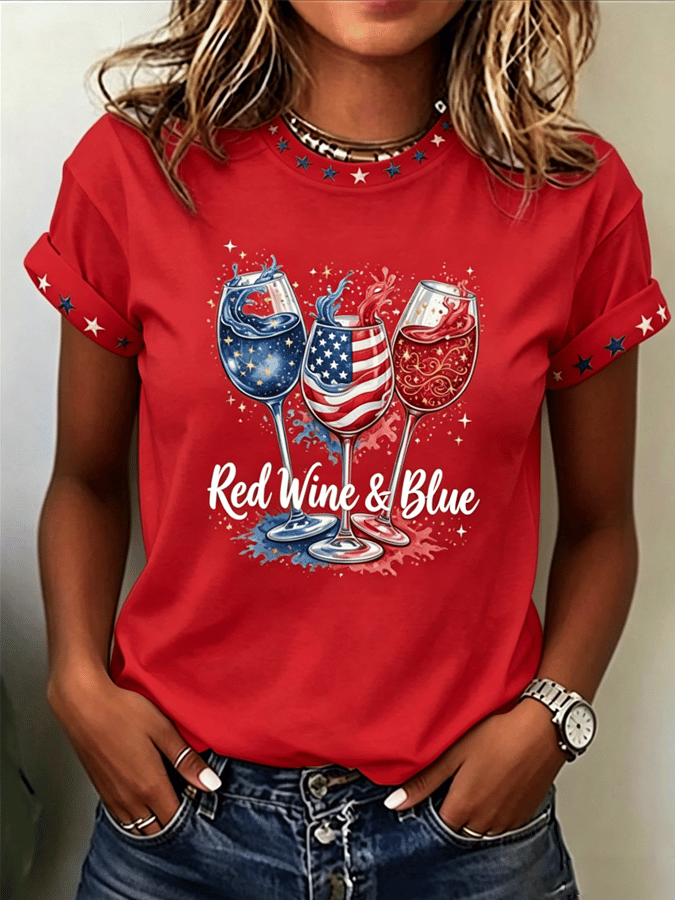 Women's 250th Anniversary Printed Casual T-Shirt