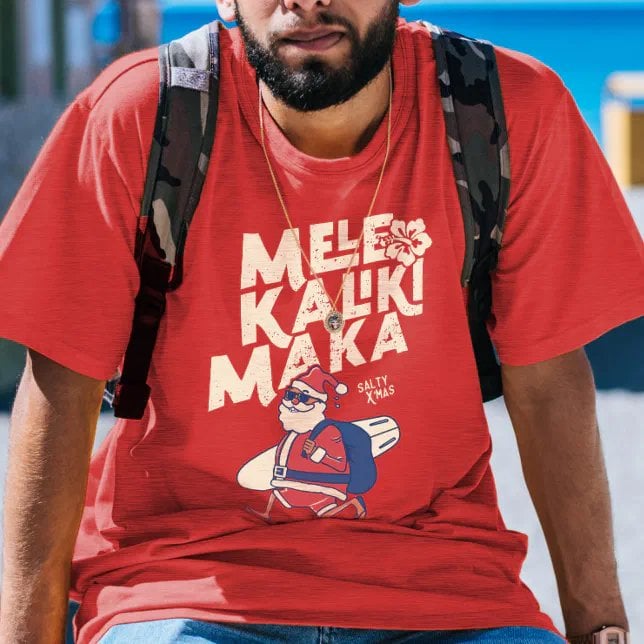 Men's Christmas Santa Claus Christmas Casual Tee