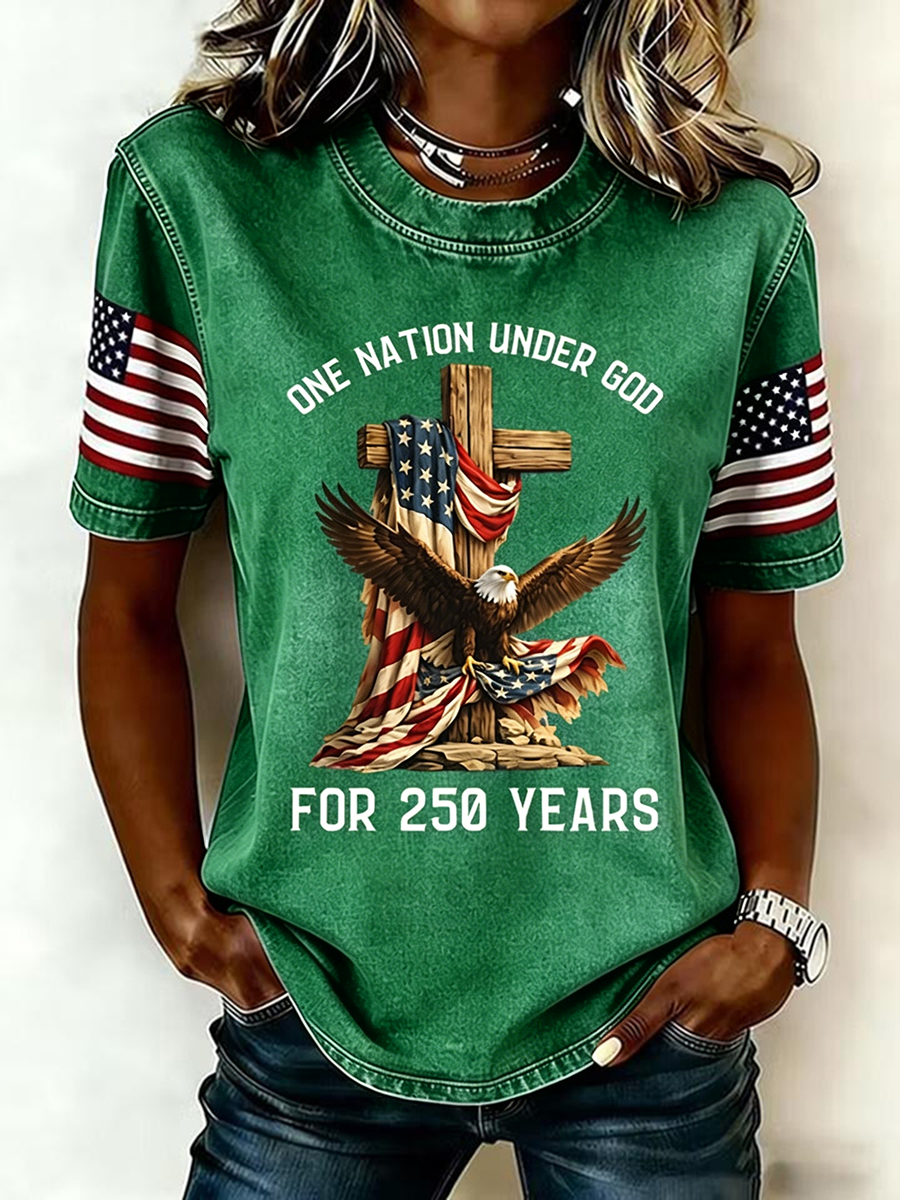 Women's Faith&Freedom Independence Day T-shirt