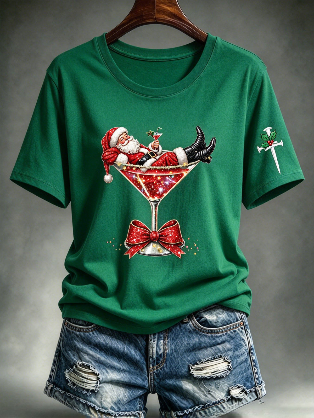 Women's Casual Christmas Print Top