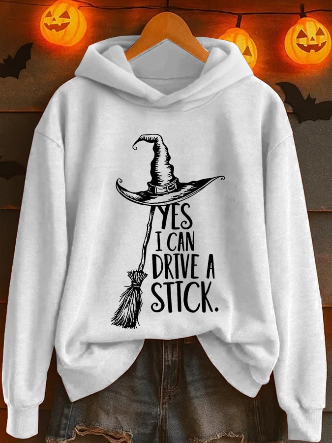 🔥HOT SALE🔥Women's Yes I Can Drive A Stick Print Casual Sweatshirt