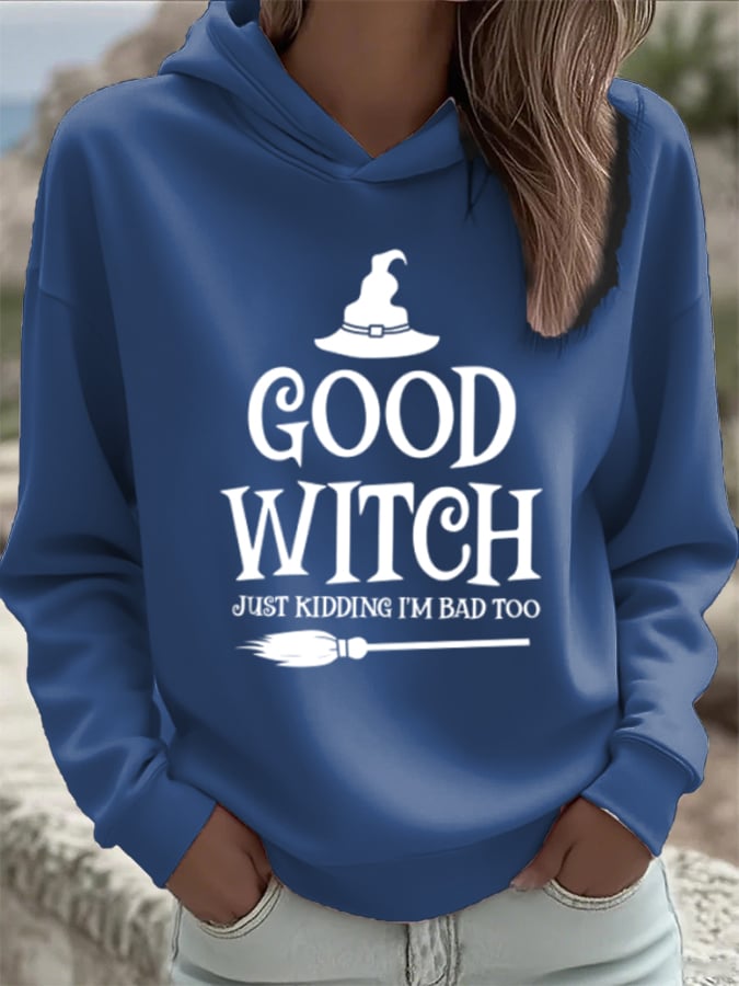 Women's Good Witch Print Sweatshirt