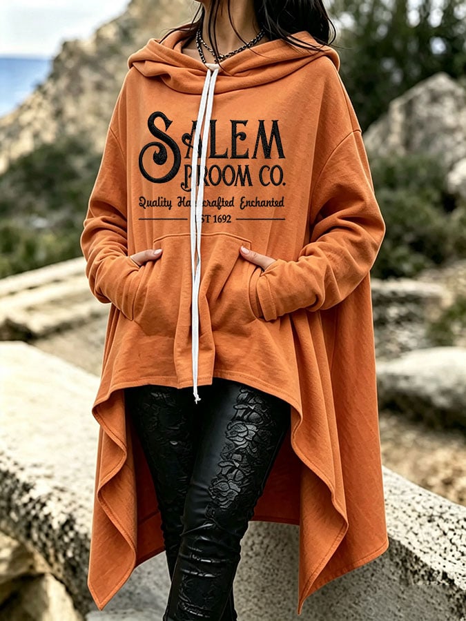 Women's Casual Printed Irregular Sweatshirt