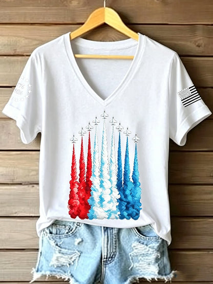 Women's Casual Print Short-Sleeve T-Shirt
