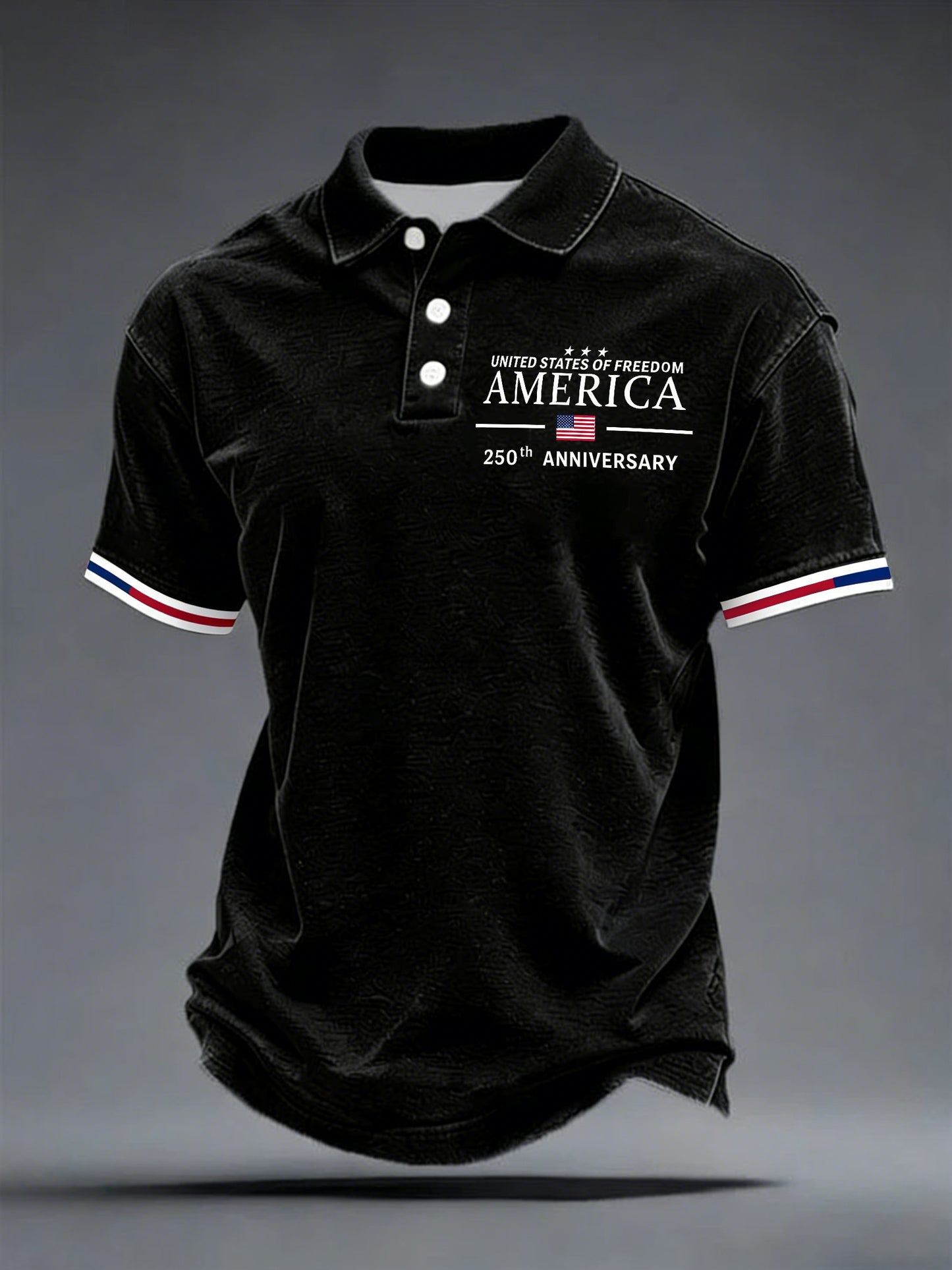 Men's 250th Anniversary Printed Casual Polo Shirt