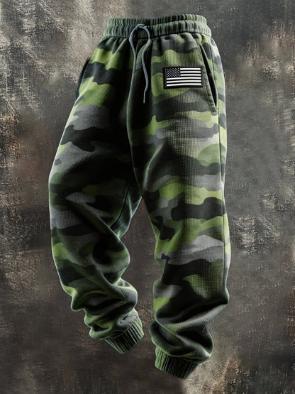 Men's Retro Outdoor Camouflage Patriot Sports Pants