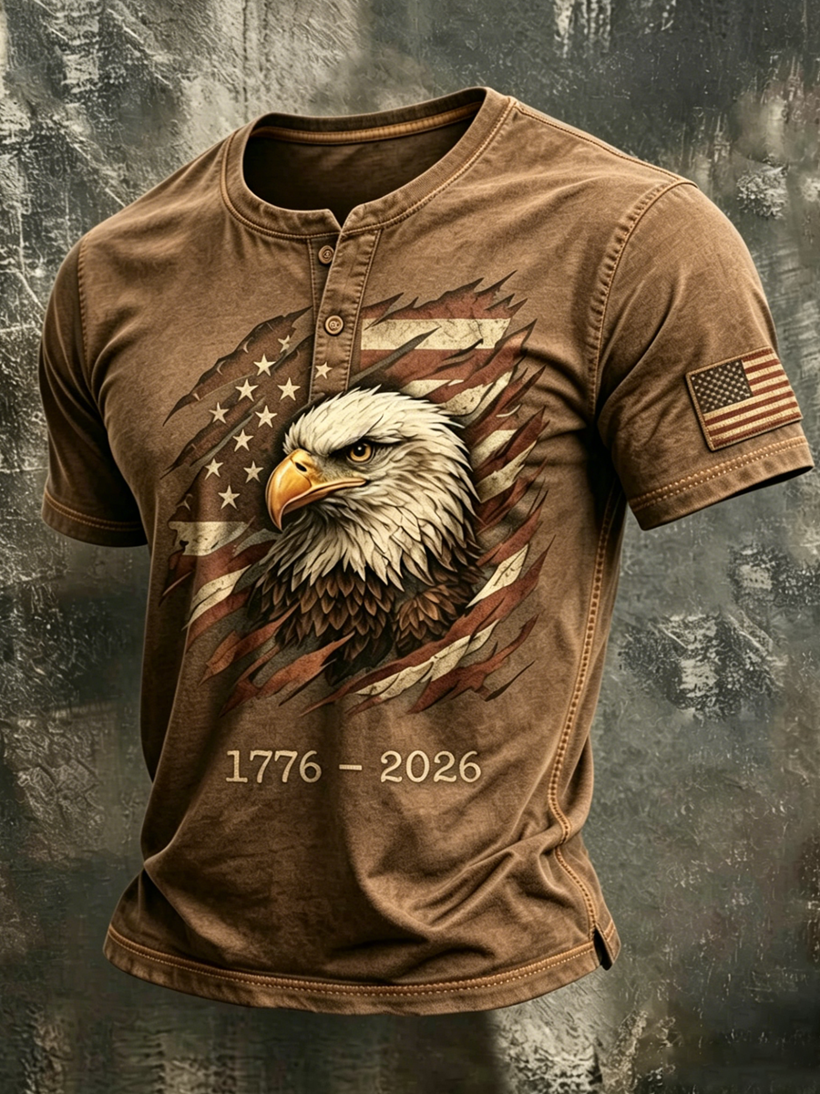Men's Casual American 250th Anniversary T-shirt