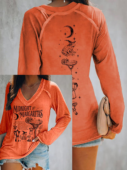Women's Midnight Margaritas Print Top